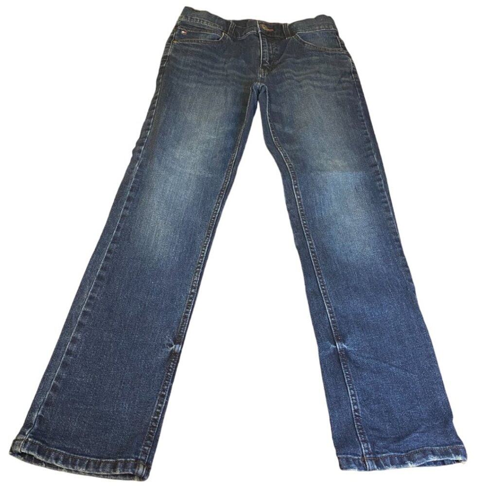 Tommy Hilfiger Boys Rebel Skinny Jeans Dark Wash Blue Size 14 Adjustable Waist